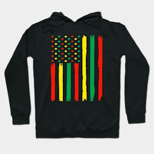 Black History Flag African American Flag Hoodie